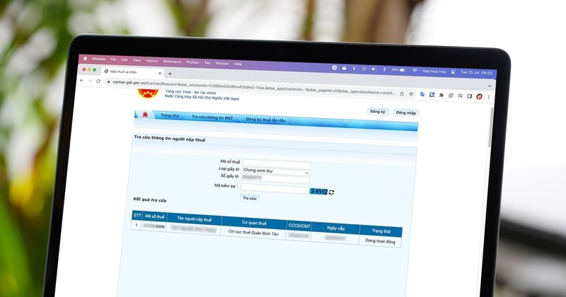 Tra cứu tình trạng hồ sơ