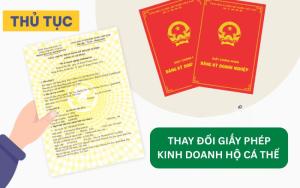 Thay đổi giấy phép kinh doanh hộ cá thể